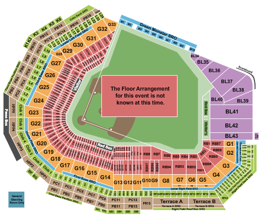 Fenway Park Fenway Park Seating Chart