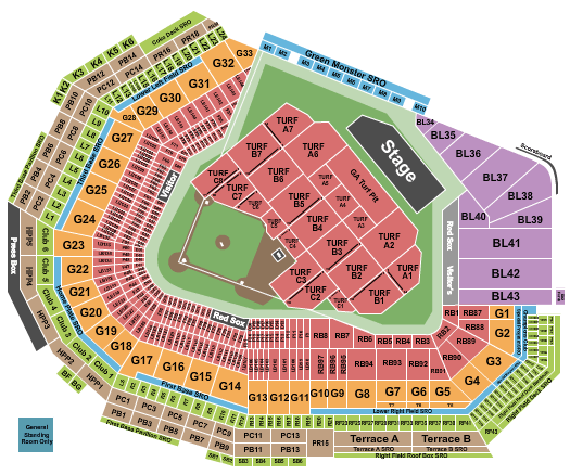 Fenway Park Fenway Park Seating Chart